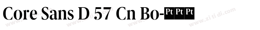 Core Sans D 57 Cn Bo字体转换